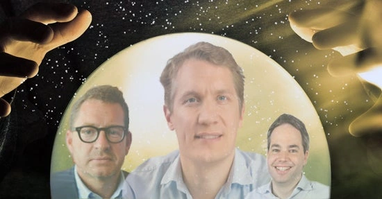 (von links) Kai Diekmann, Oliver Samwer und Florian Heinemann (Fotos: Sean McGrath, Axel Springer, Rocket Internet & Project A)