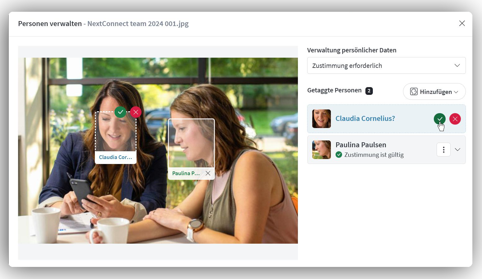 DSGVO Tagging von Gesichtern in Mediaflow