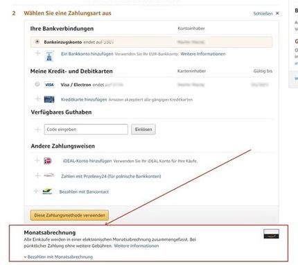 Screenshot: Monatsabrechnung (Quelle: familie.de / Heise-Artikel)