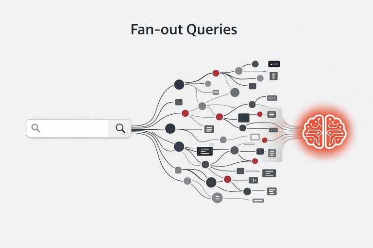 grafik-1-seo-zu-geo-transformat ion-Fan-out Query“ Prozesses – Eine zentrale Nutzerfrage verzweigt sich in 8-12 Sub-Queries.png