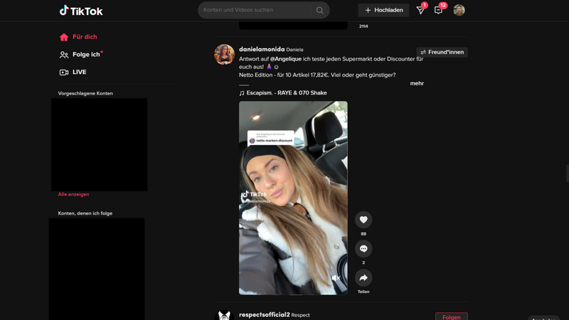 TikTok-Profil danielamonida