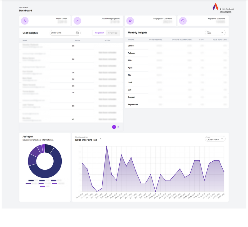 online marketing dashboard beispiel 