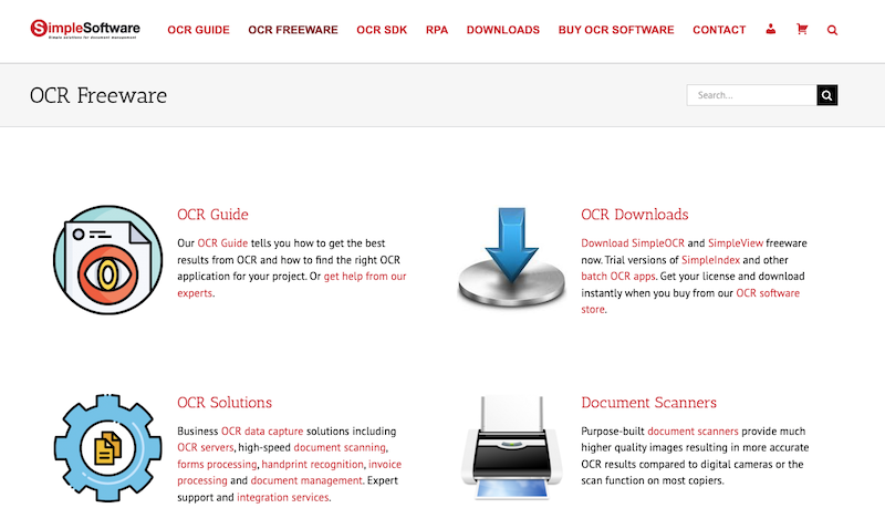 OCR-Freeware Übersicht