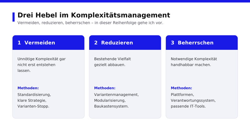 Hebel Komplexitätsmanagement