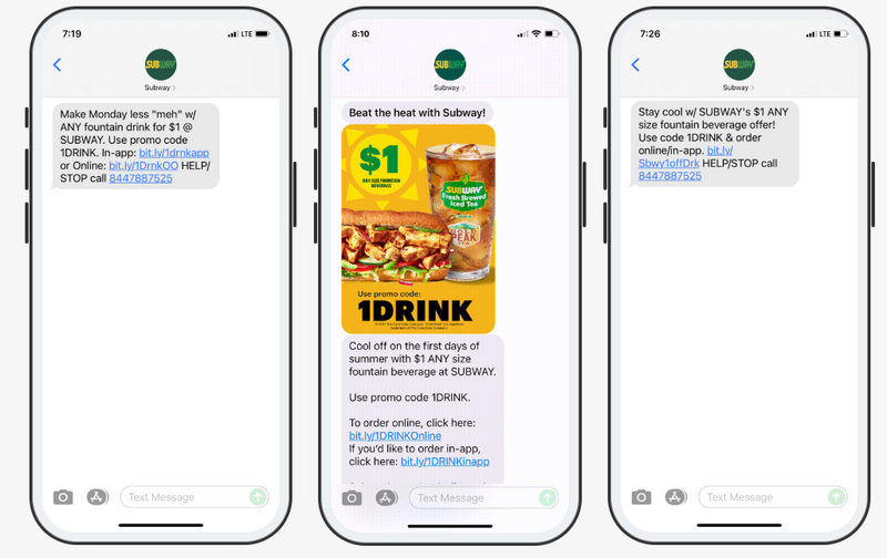 SMS-Kampagne Subway