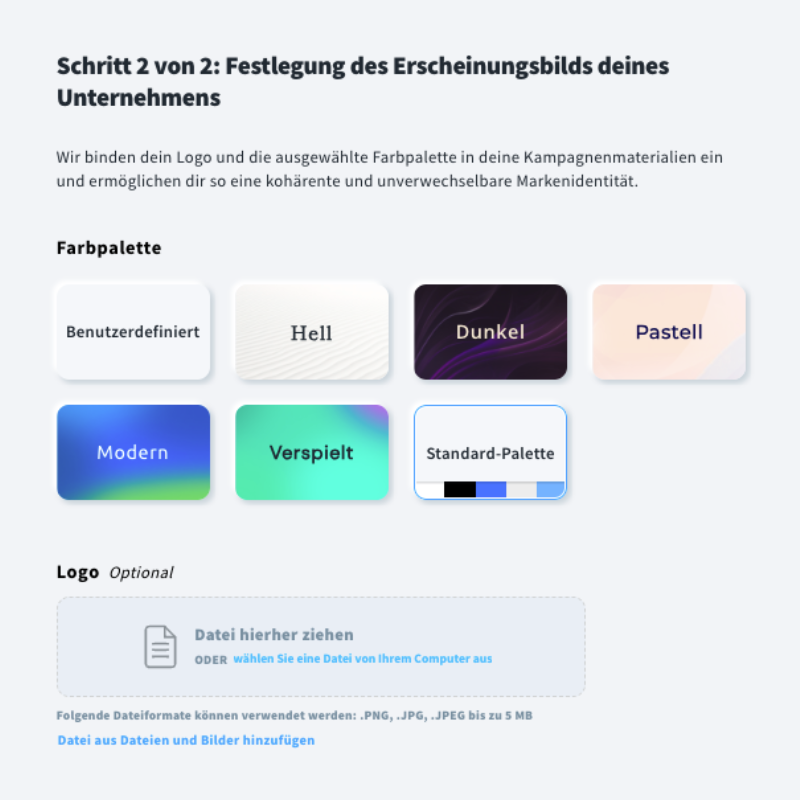 Schritt 2 - KI Kampagnen Generator
