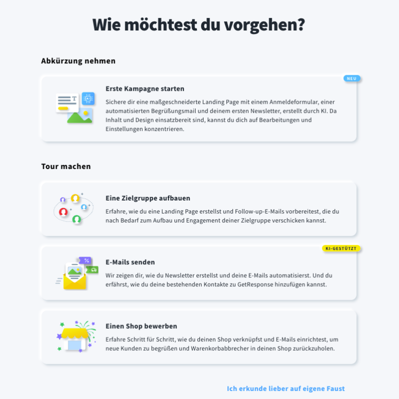 Übersicht - KI Kampagnen Generator