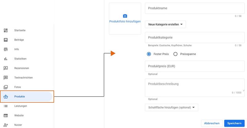 Google-My-Business Produkte für besseres Ranking