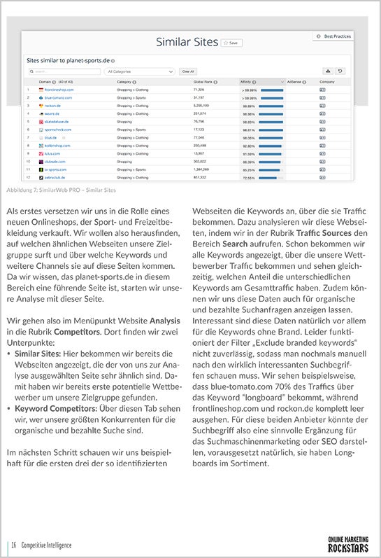 Auszug aus dem Competitive Intelligence Report