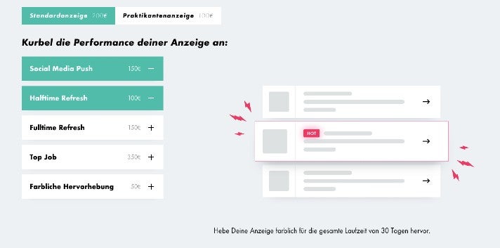 Anzeigenerstellung OMR Jobs