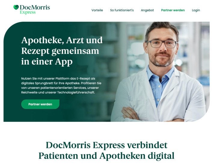 Auch der Mitbewerber Doc Morris bemüht sich derzeit um lokale Apotheken als Partner. 