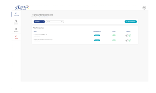 PRIMA Hinweisgeber Screenshot