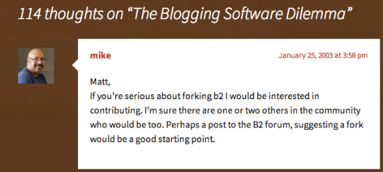 Kommentar von Little auf Mullenwegs Blog (Quelle: MA.TT)