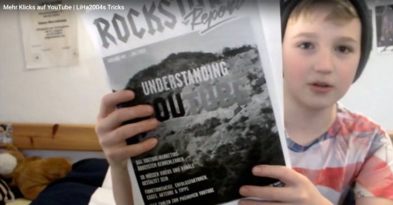 Linus mit unserm "Understanding Youtube"-Report