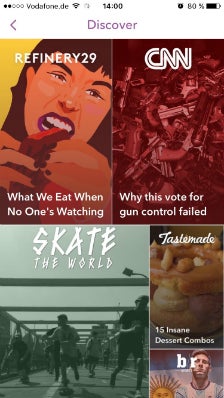 Snapchat Discover Refinery29
