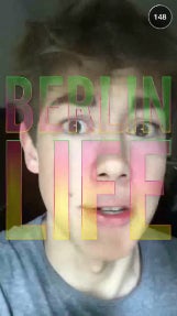 Screenshot aus Philippes Berlin Story auf Snapchat