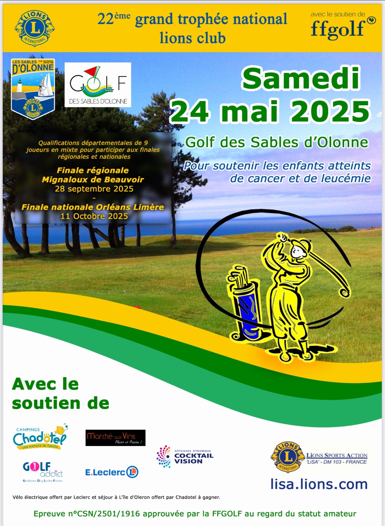 Compétition Lions Club - le golf au service d'une belle cause