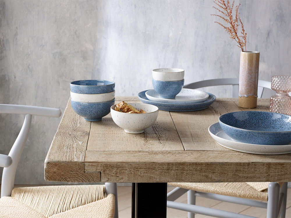 Denby studio blue dinnerware