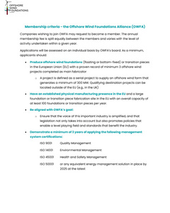 Membership guidelines