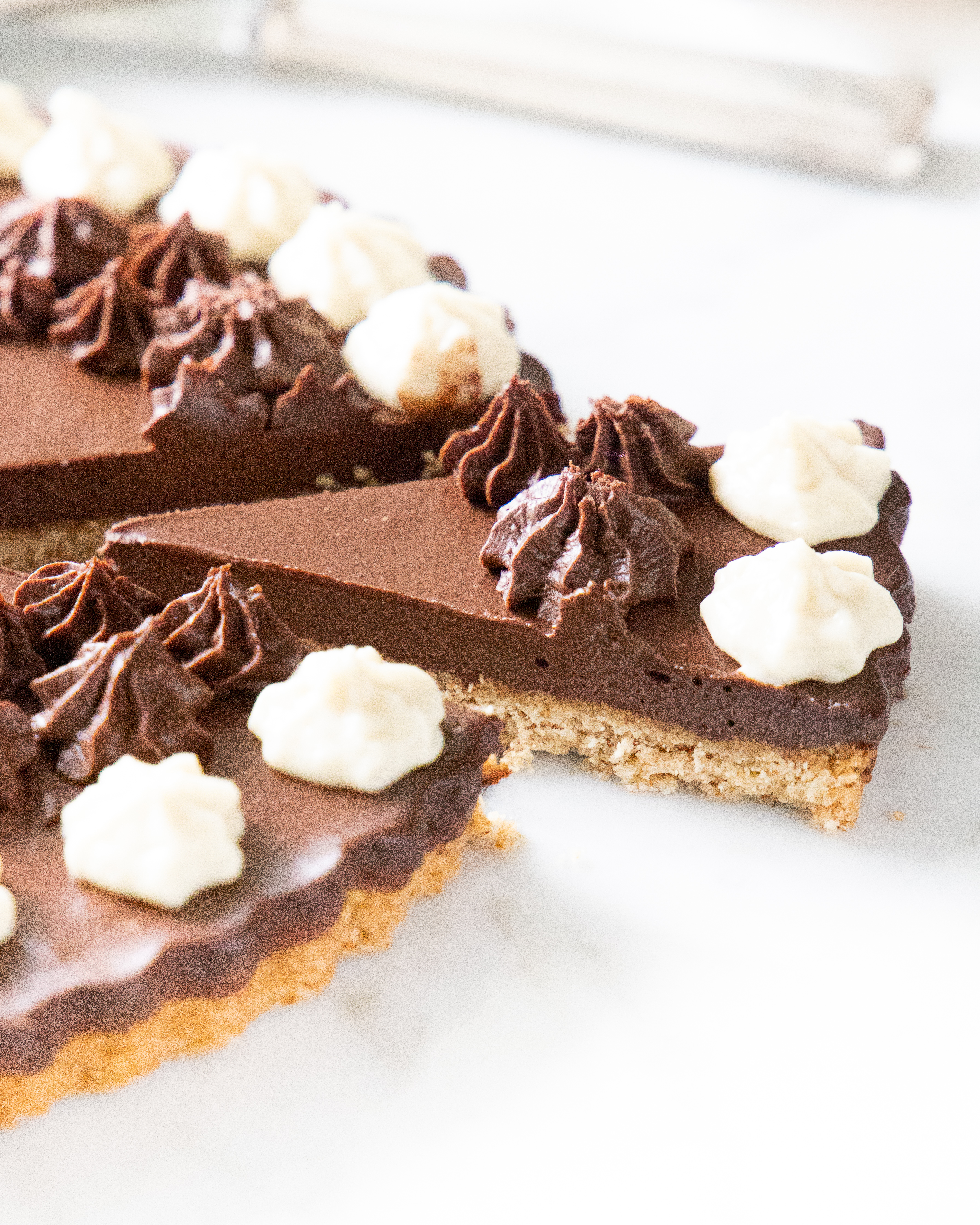 Et stykke chokoladetærte