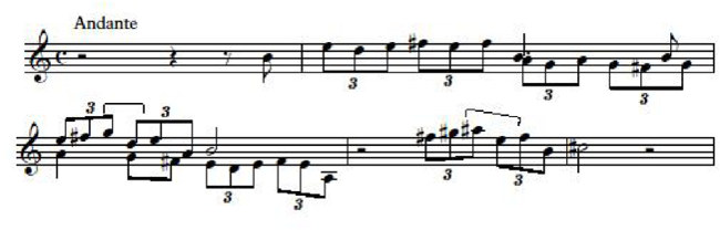 Example 15a: Recitative 4, Bars 6–9