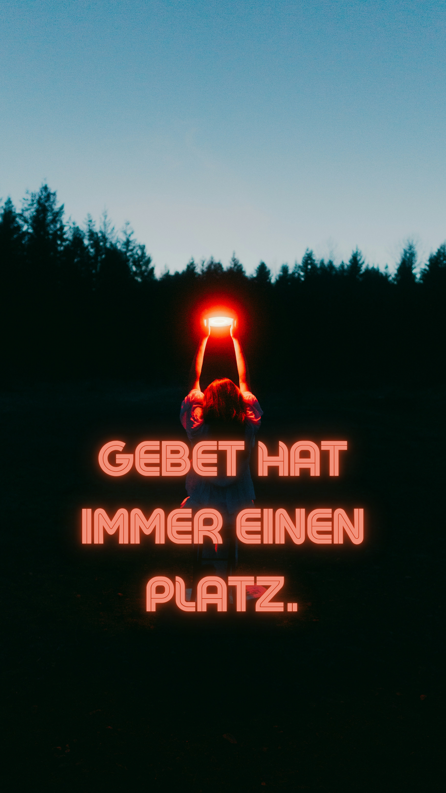 Gebet hat immer einen Platz