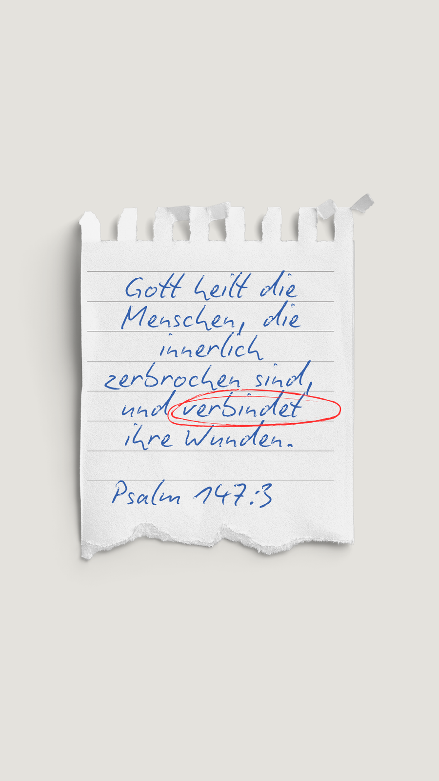 Gott möchte dich heilen